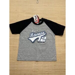 Ryan Newman 12 Shirt Kids 4T Gray Black Chase Authentics NASCAR Racing Tee‎ New